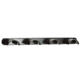 Black metal stubbs quad bridle rack s204 with four curved hooks for hanging bridles and tack