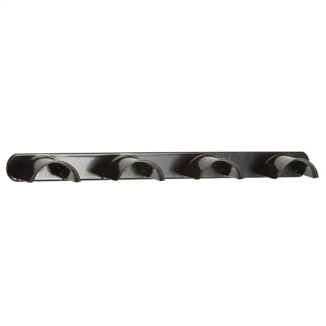 Black metal stubbs quad bridle rack s204 with four curved hooks for hanging bridles and tack