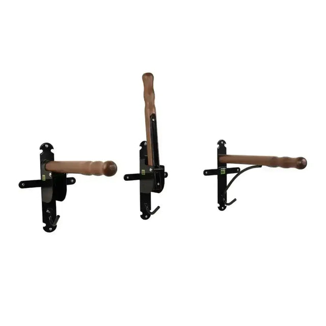 Black metal wall-mounted horse whip racks with wooden handles for stubbs retro folding saddle rack s1877 use