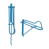 Blue metal stubbs saddle rack folding s18 wall-mounted adjustable horse feed rack for easy stable use