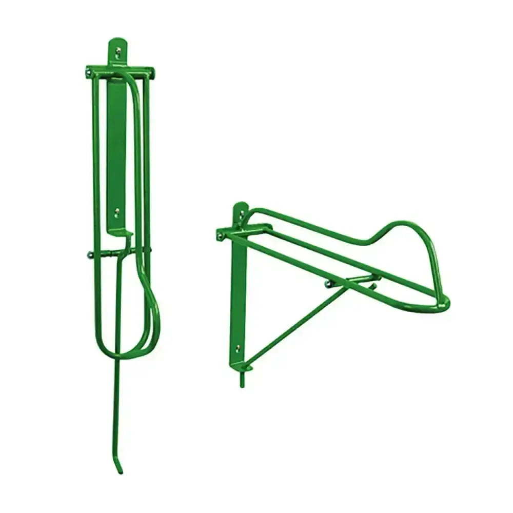 Green metal stubbs saddle rack folding s18 with vertical and horizontal design for wall mounting