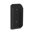 Black rectangular wall-mounted bracket with matte finish and two silver screws for stubbs salt lick holder s25 brick type lick