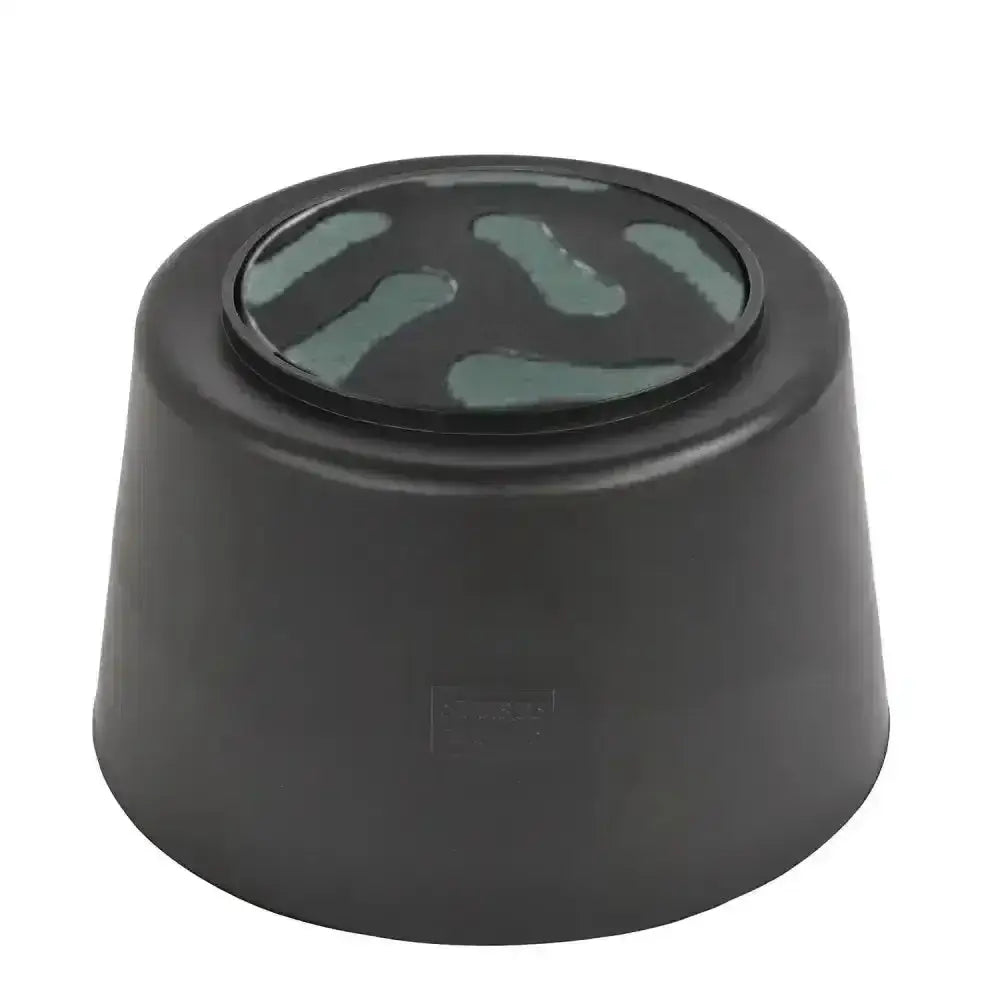 Stubbs slo-grazer medium black plastic step stool with greenish camouflage circular ground feeder great boredom breaker