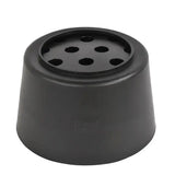 Black plastic foot pedal with six circular holes on top for stubbs slo-grazer circular ground feeder great boredom breaker