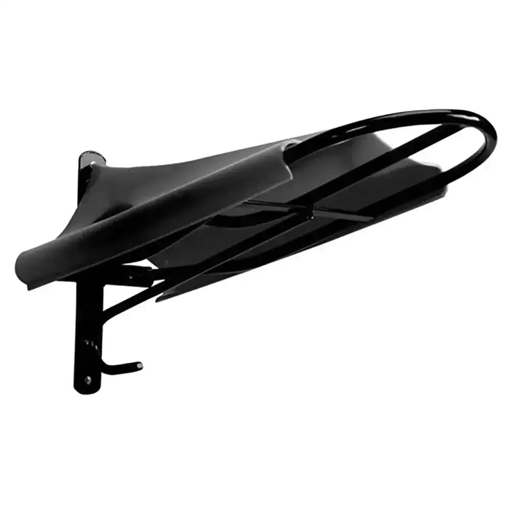 Black metal wall-mounted bike rack with sleek curved design and sturdy bracket from stubbs smoothie slip-on s173 specially developed shape