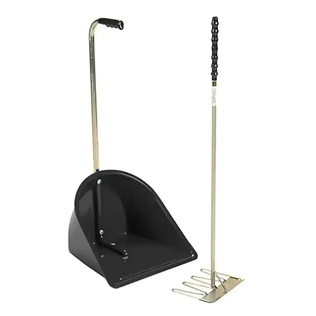 Stubbs Stable Mate Manure Collector High C/W Rake S4585 Black Mucking Out