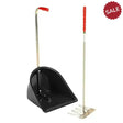 Stubbs Stable Mate Manure Collector With Long Handle Rake (S4585) Black Mucking Out