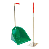 Stubbs Stable Mate Manure Collector With Long Handle Rake (S4585) Mucking Out Green Barnstaple Equestrian Supplies