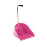 Pink plastic stubbs stable mate spare collector s452 dustpan with gold metal handle and black grip for stable mate manure