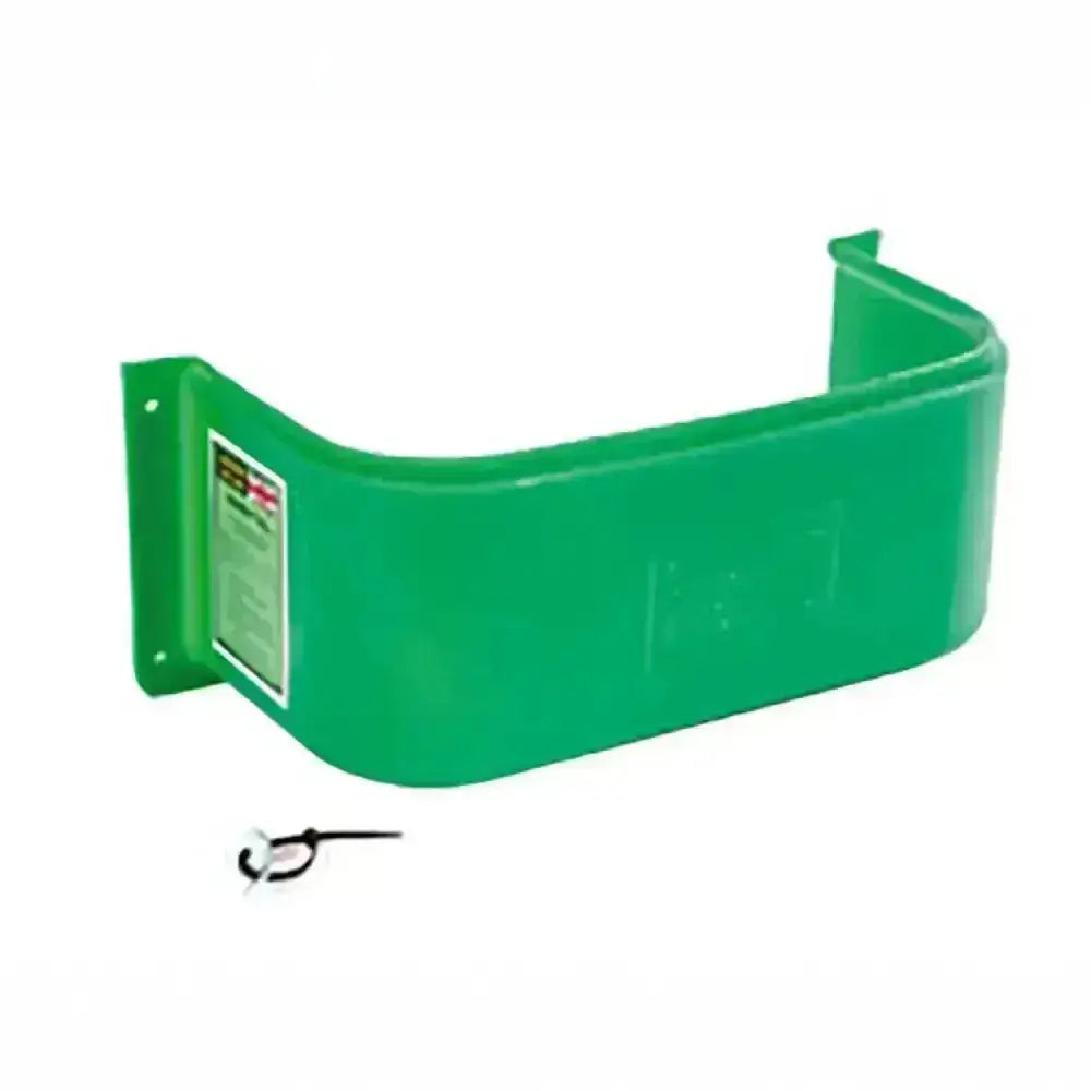 Green plastic wall-mounted pet feeder with u-shaped design from stubbs stable tidy perfect for tack room or horse tack boxes