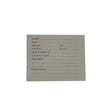Gray stubbs stud card small s27a with dotted lines and fields for horse breeding in stud card holder