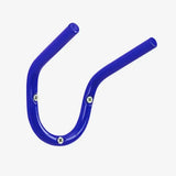 Vibrant blue metal horseshoe shaped bracket with three screws for stubbs tool holder s29 tool organization
