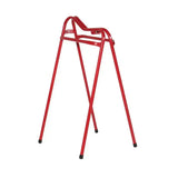 Red metal stubbs travel horse s4905 walker with black rubber tips designed for instant operation and easy travel