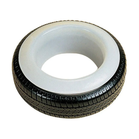 Stubbs tyre bowl black rubber tyre bowl with white inner ring designed as inflatable pool float rarely kicked