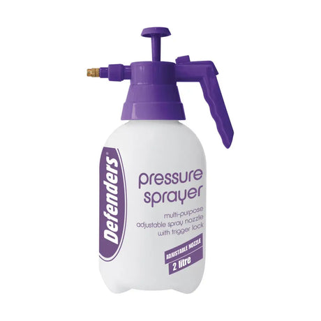 Purple and white stv pressure sprayer 2 litre with adjustable nozzle hand held pump for pest control pest use