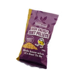Purple and yellow packaged suet to go high energy suet pellets insect flavor for feeding birds with energy suet pellets insect