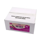 White cardboard box of suet to go super premium suet balls berry 50 pack with purple pink branding for providing wild birds