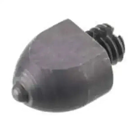 Black metal drill bit with pointed tip and threaded end for supastuds maxi dome dome studs ss007 largest soft ground use