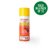 Yellow ritchey super sprayline stock marker spray can 400ml for quick and easy livestock marking