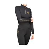 Supreme Products Active Show Rider Base Layer Black/Gold X Small Base Layers Barnstaple Equestrian Supplies