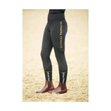Supreme Products Active Show Rider Leggings Black/Gold Large Riding Tights