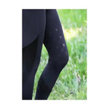 Supreme Products Active Show Rider Leggings Black/Gold Large Riding Tights