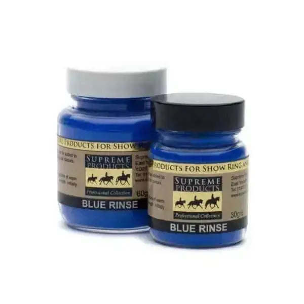 Supreme Products Blue Rinse For Grey Horses 30g Shampoos & Conditioners Barnstaple Equestrian Supplies