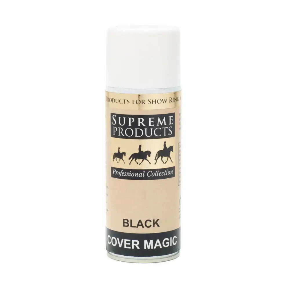 Supreme Products Cover Magic Professional Black 400ml Showing & Plaiting Barnstaple Equestrian Supplies