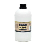 White plastic bottle with black cap and beige label of supreme products defuse vitamin based supplement to calm nervous animals