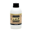 White plastic bottle with black cap and tan label of supreme products defuse vitamin based supplement for calm nervous animals