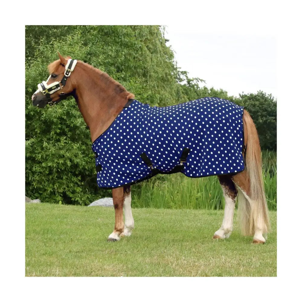 Supreme Products Dotty Fleece Rug Noble Navy 3'3" Fleece Rugs Barnstaple Equestrian Supplies