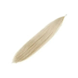 A supreme products double 76cm natural hair false tail with a long slender beige feather and fine natural strands