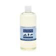 Clear plastic bottle with white cap containing pale yellow supreme products eucalyptus body wash for refreshing skin