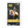 Black heritage ear plugs in clear plastic package from Supreme Products designed to reduce unnatural sounds for horses