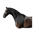 Black elastic horse fly mask with mesh eye openings made from supreme products lycra hood material