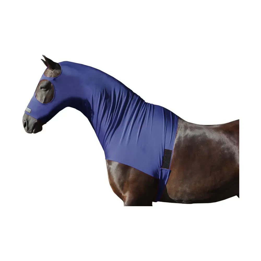 Supreme Products Lycra Hood Navy 12.2Hh Lycra Hoods Barnstaple Equestrian Supplies