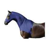 A royal blue stretchy lycra hood with eye and nose openings from supreme products lycra hoods collection