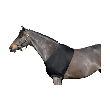 Black horse blanket in smooth, stretchy lycra mix garment by Supreme Products lycra hugs the torso snugly