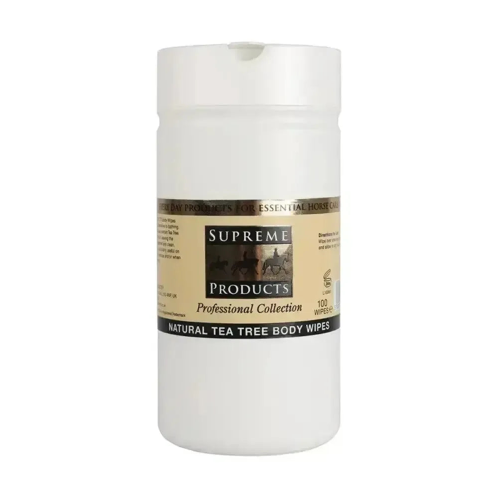Supreme Products Natural Tea Tree Body Wipes 100 Wipes Coat Shines