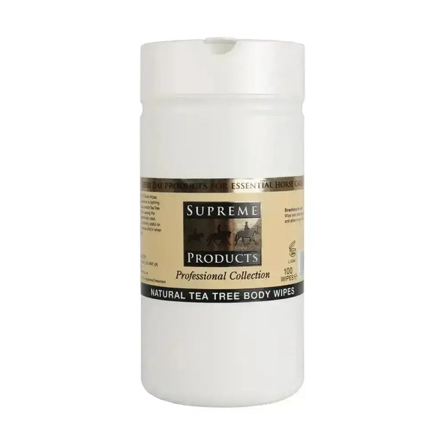 Supreme Products Natural Tea Tree Body Wipes 100 Wipes Coat Shines