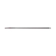 Black supreme products plaited leather covered cane featuring silver mushroom leather keeper and textured grip