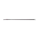 Black supreme products plaited show cane with silver-tipped handle and leather covered cane featuring textured grip