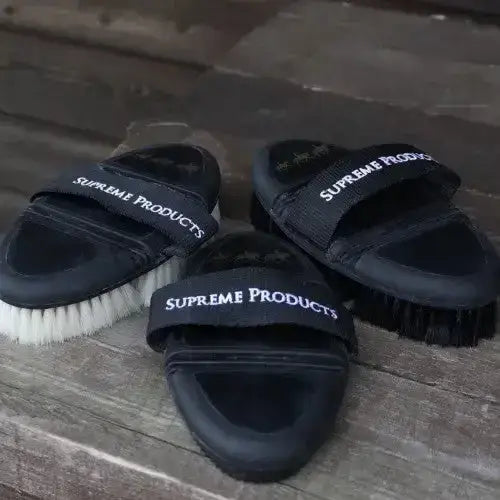 Supreme Products Pro Groom Goat Hair Body Brush Black/Gold Body Brushes