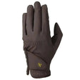 Supreme Products Pro Performance Show Ring Riding Gloves Brown Childs Large Riding Gloves