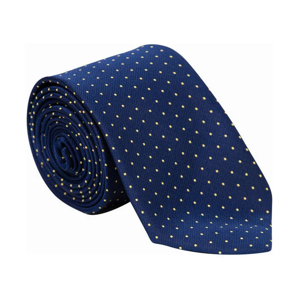 Supreme Products Show Tie Navy/Gold Spot Riding Ties Barnstaple Equestrian Supplies