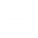 Black-handled paintbrush with white tapered tip held above supreme products stag horn plaited exquisite dark brown cane