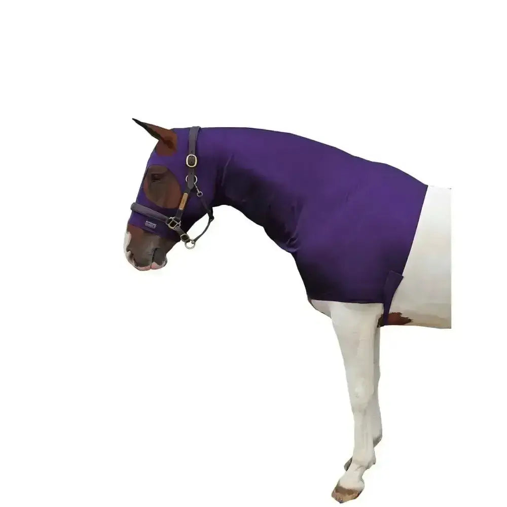 Purple lycra supreme products two hood with adjustable straps and secure buckle for keeping plaits intact