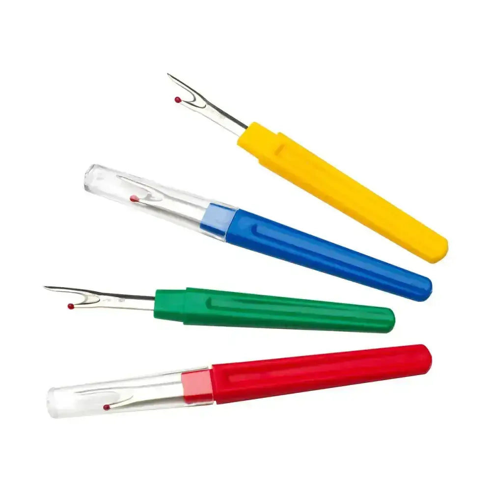 Four colorful supreme products unpicker seam rippers with plastic handles for removing valuable mane and unpick plaits