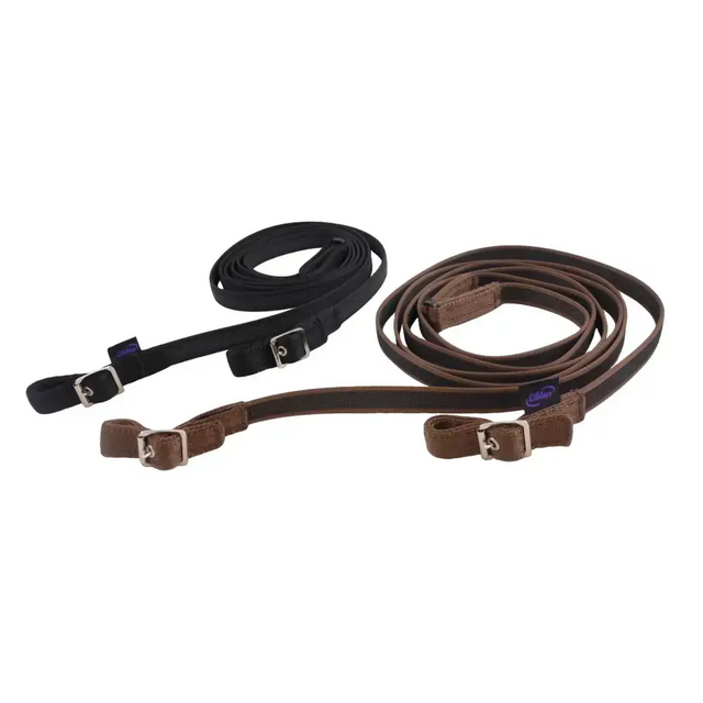 Sure Grip Webbing Reins Black Small Pony Trigger 