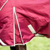 Swish 100g Detachable Neck Turnout Rug - Burgundy 4'3 Turnout Rugs